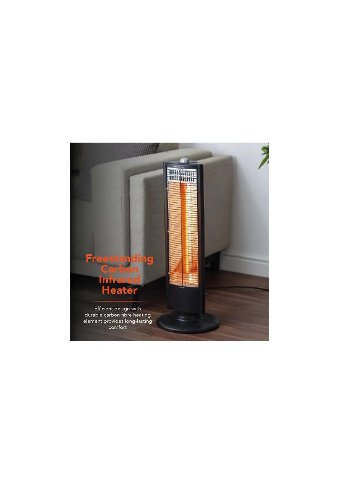 1000W Carbon Infrared Heater | Wl42013 - Black