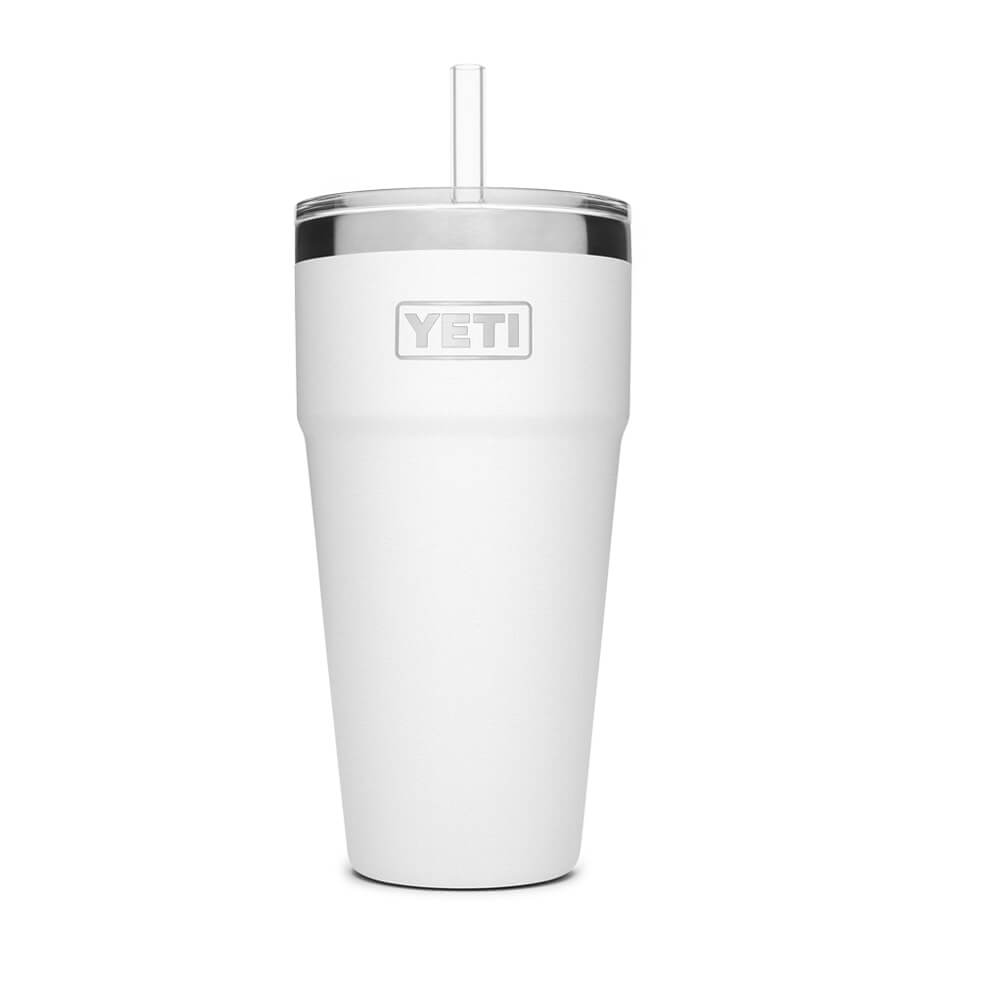 21071500643 TERMO RAMBLER 26oz STRAW CUP BLANCO MARCA YETI