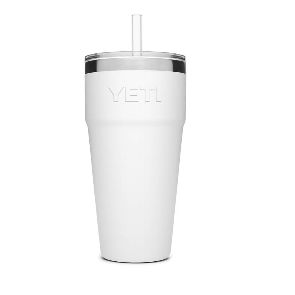 21071500643 TERMO RAMBLER 26oz STRAW CUP BLANCO MARCA YETI