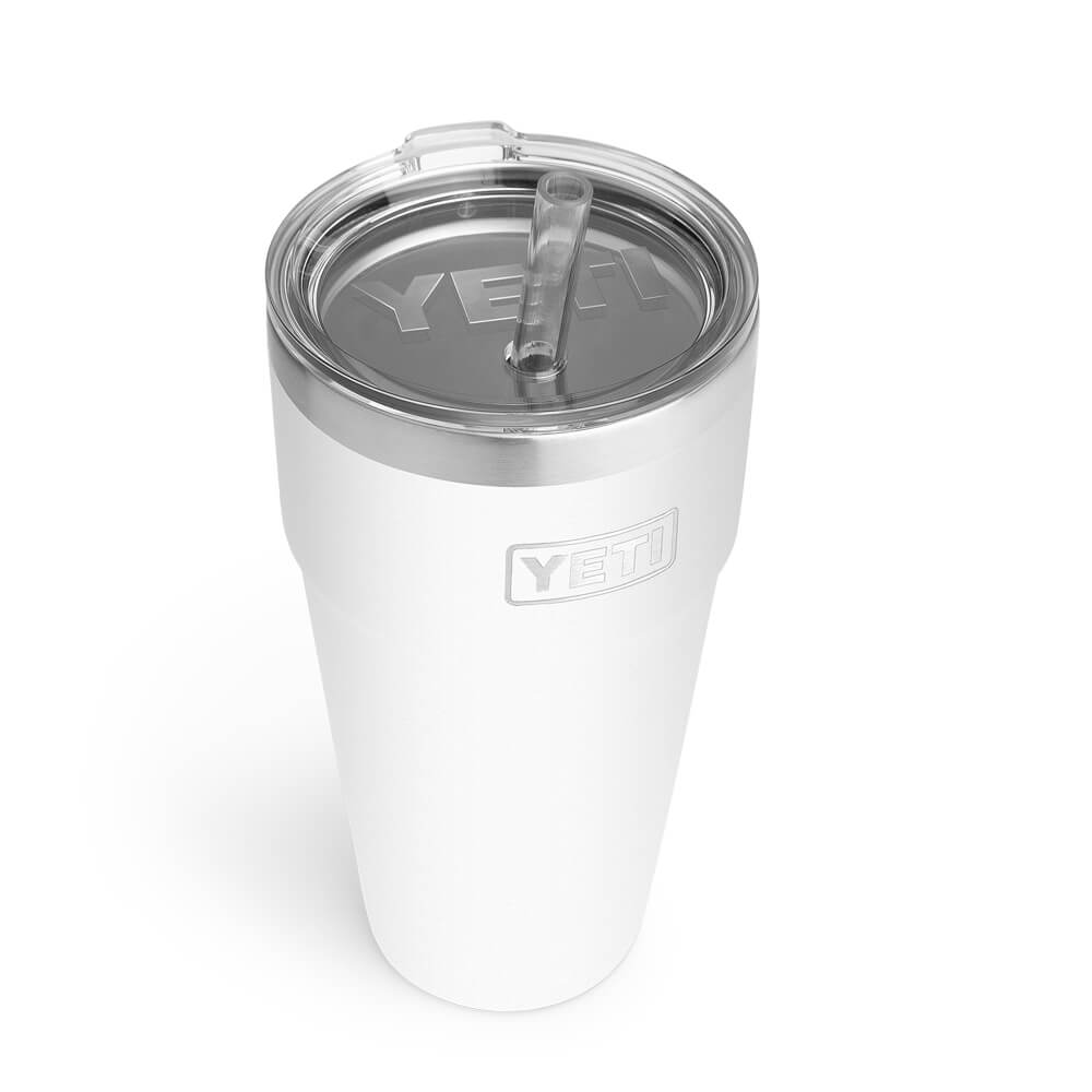 21071500643 TERMO RAMBLER 26oz STRAW CUP BLANCO MARCA YETI