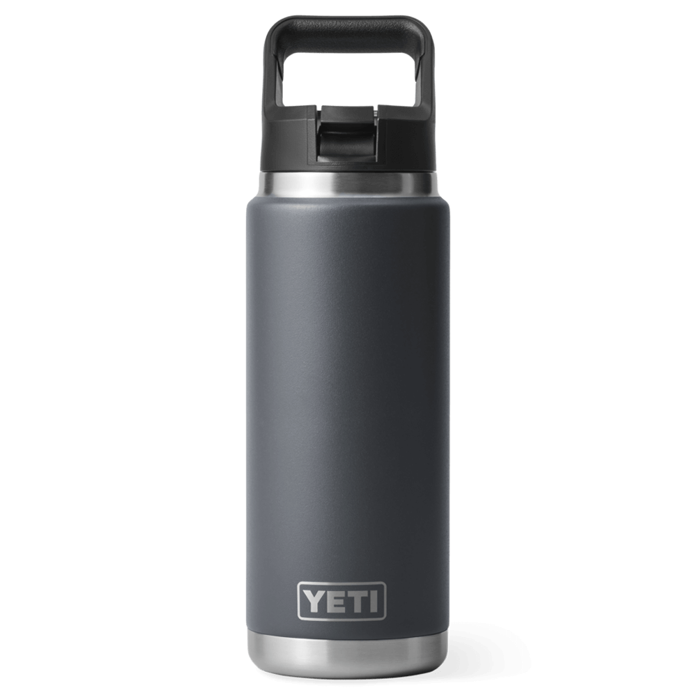 21071501826 TERMO RAMBLER 26oz STRAW BOTTLE CHARCOAL MARCA YETI