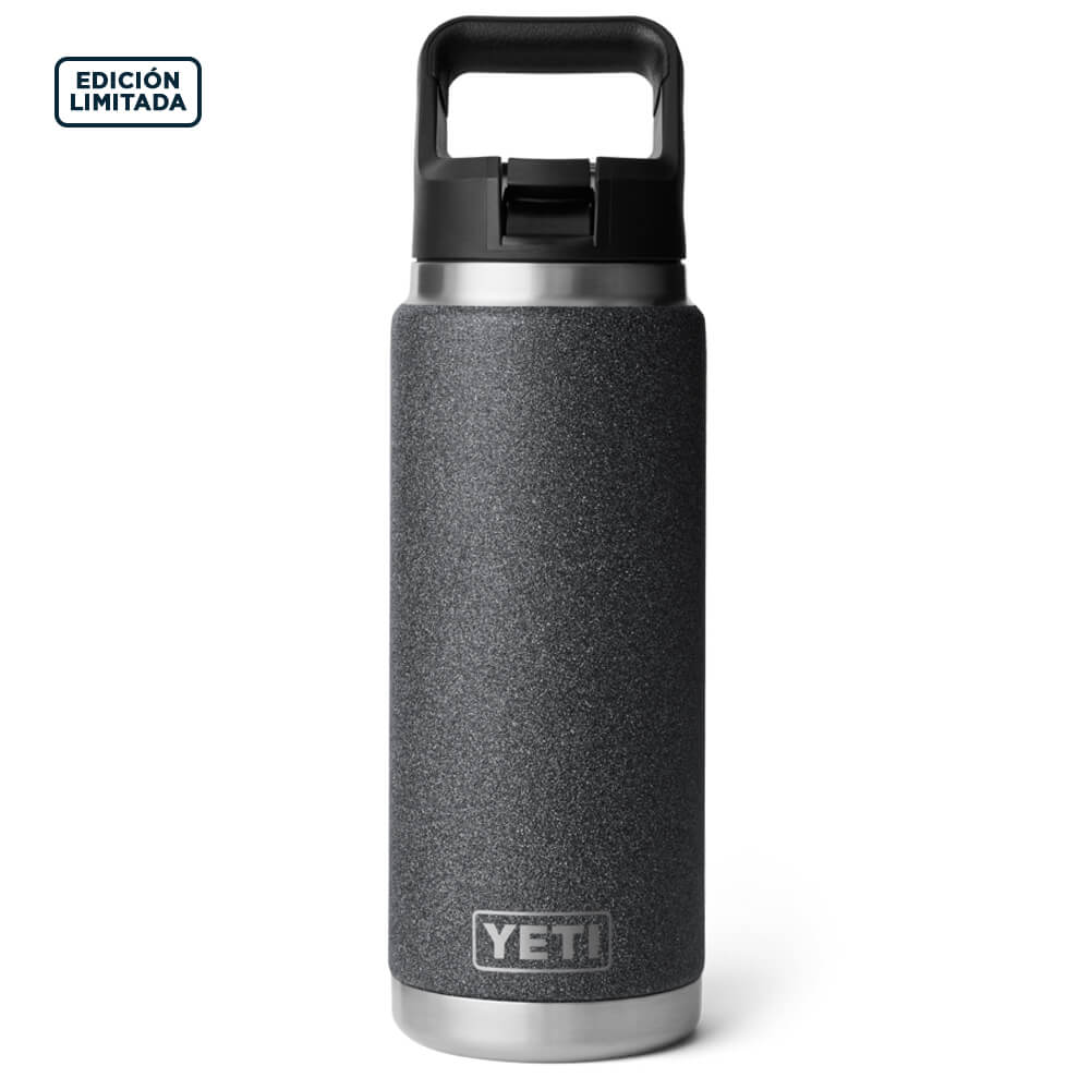 21071502131 TERMO RAMBLER 26oz STRAW BOTTLE BLACK STONE MARCA YETI