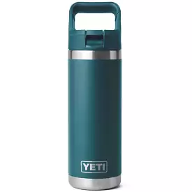 21071502564 TERMO RAMBLER 18oz BOTTLE STRAW CAP COLOR MATCHED AGAVE TEAL MARCA YETI