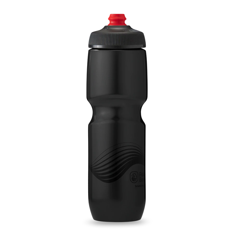 30 oz Breakaway Water Bottle Wave Charcoal/Black by Polar Bottle Made in USA