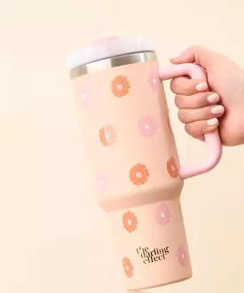 40oz Take Me Everywhere Tumbler - Daisy Peach