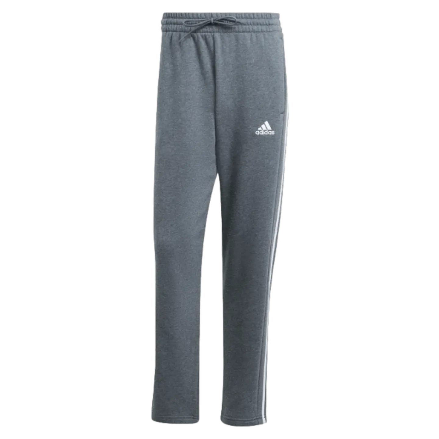 Adidas Essentials 3-Stripes Open Hem Fleece Pants