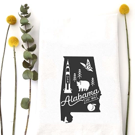 Alabama Icon Dish Towel