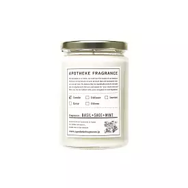 Apotheke Fragrance Glass Jar Candle Basil+Sage+Mint