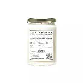 Apotheke Fragrance Glass Jar Candle Drawing