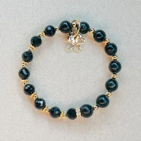 Arfvedsonite & Black Spinel Baby Bracelet