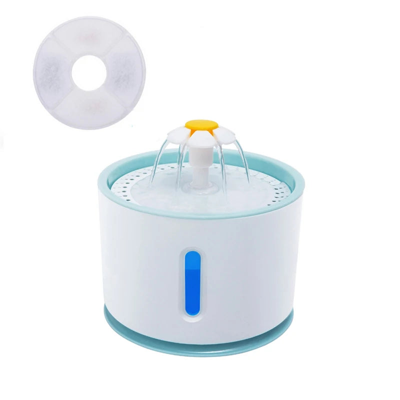 Automatic Dog Feeder Cat Water Fountain Indoor USB LED 2.4L Ultra Quiet Dog Drinking Dispenser Pet Puppy Feeder Fountains Bowls