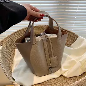 Bags Women Luxury Designer Vegetable Basket Fashion  Classic Metal Lock Bucket Composite Bag Handbags  S4355868