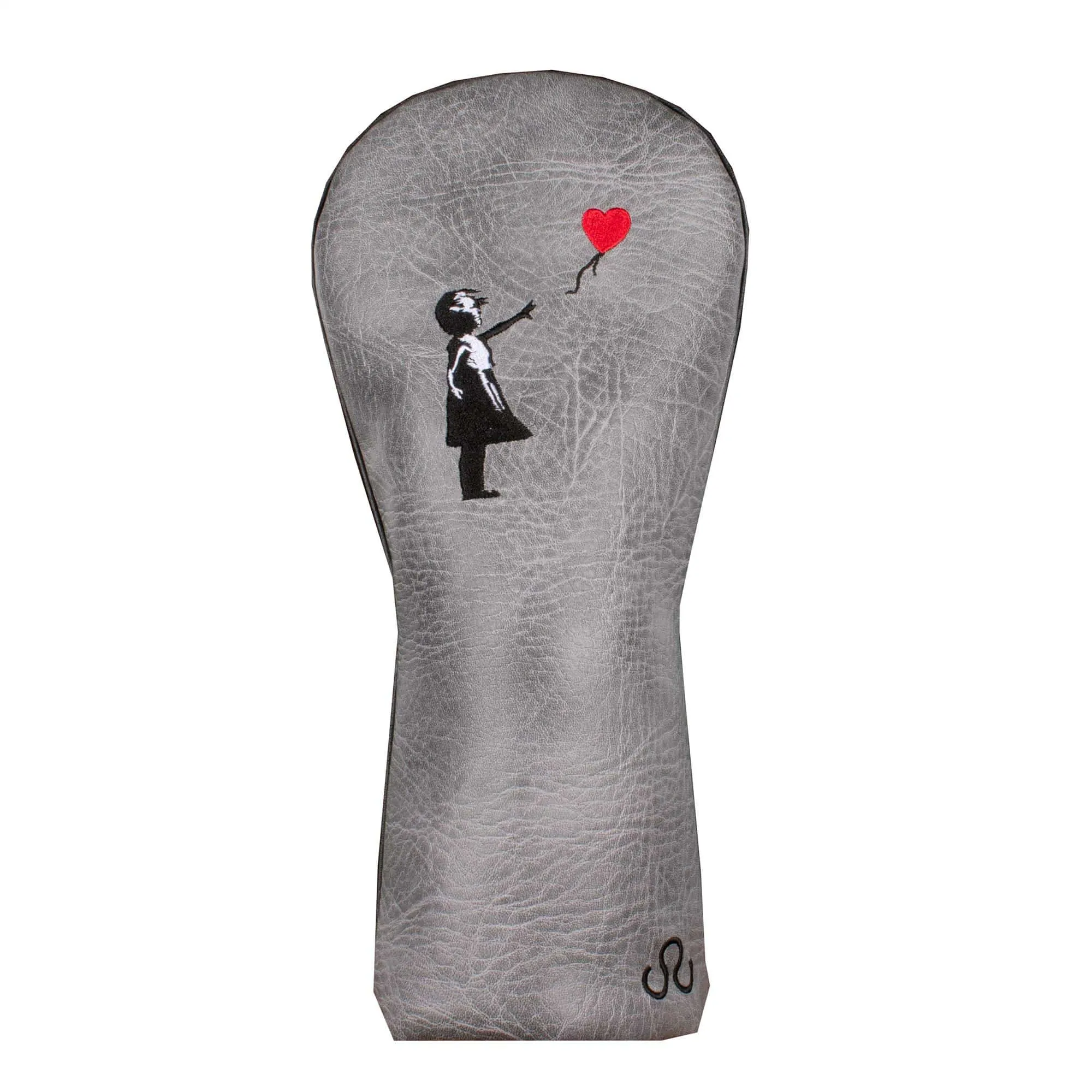 Banksy Girl With Heart Balloon Driver Headcover Grey