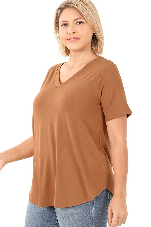 BK Basics PLUS Tencel V-Neck Tee