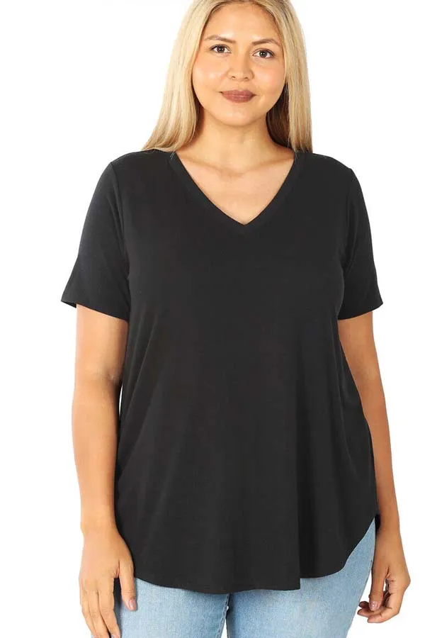 BK Basics PLUS Tencel V-Neck Tee