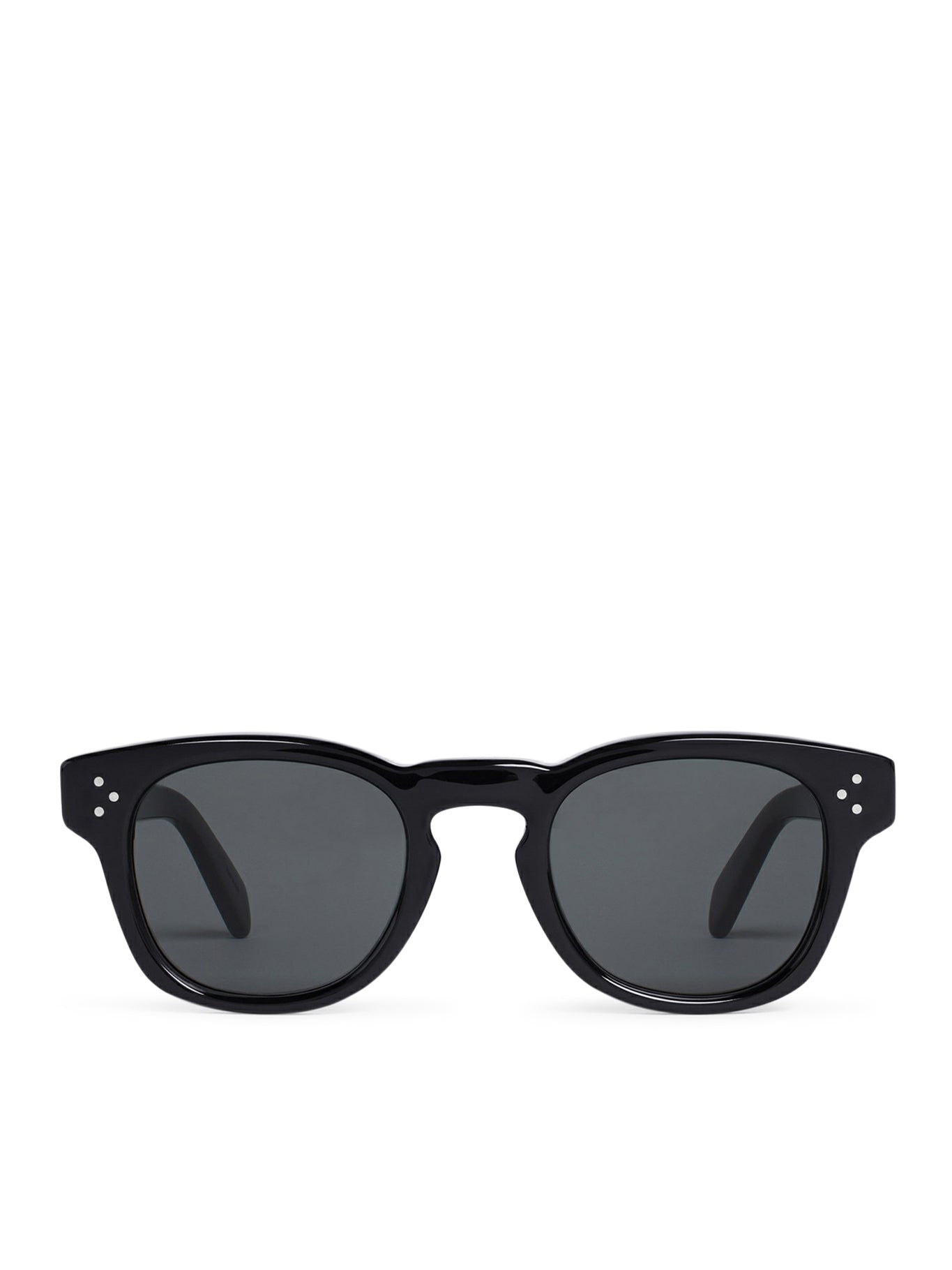 BLACK FRAME 52 SUNGLASSES IN BLACK ACETATE