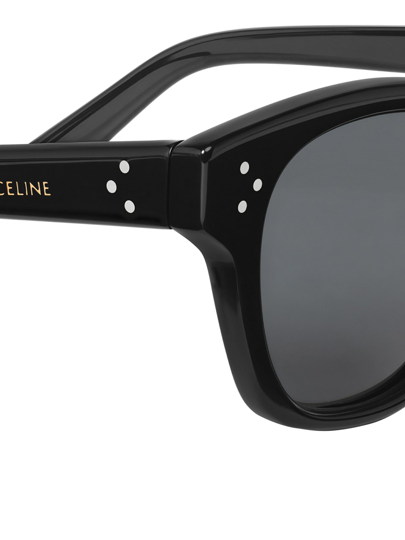 BLACK FRAME 52 SUNGLASSES IN BLACK ACETATE