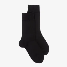 Black Wool Socks