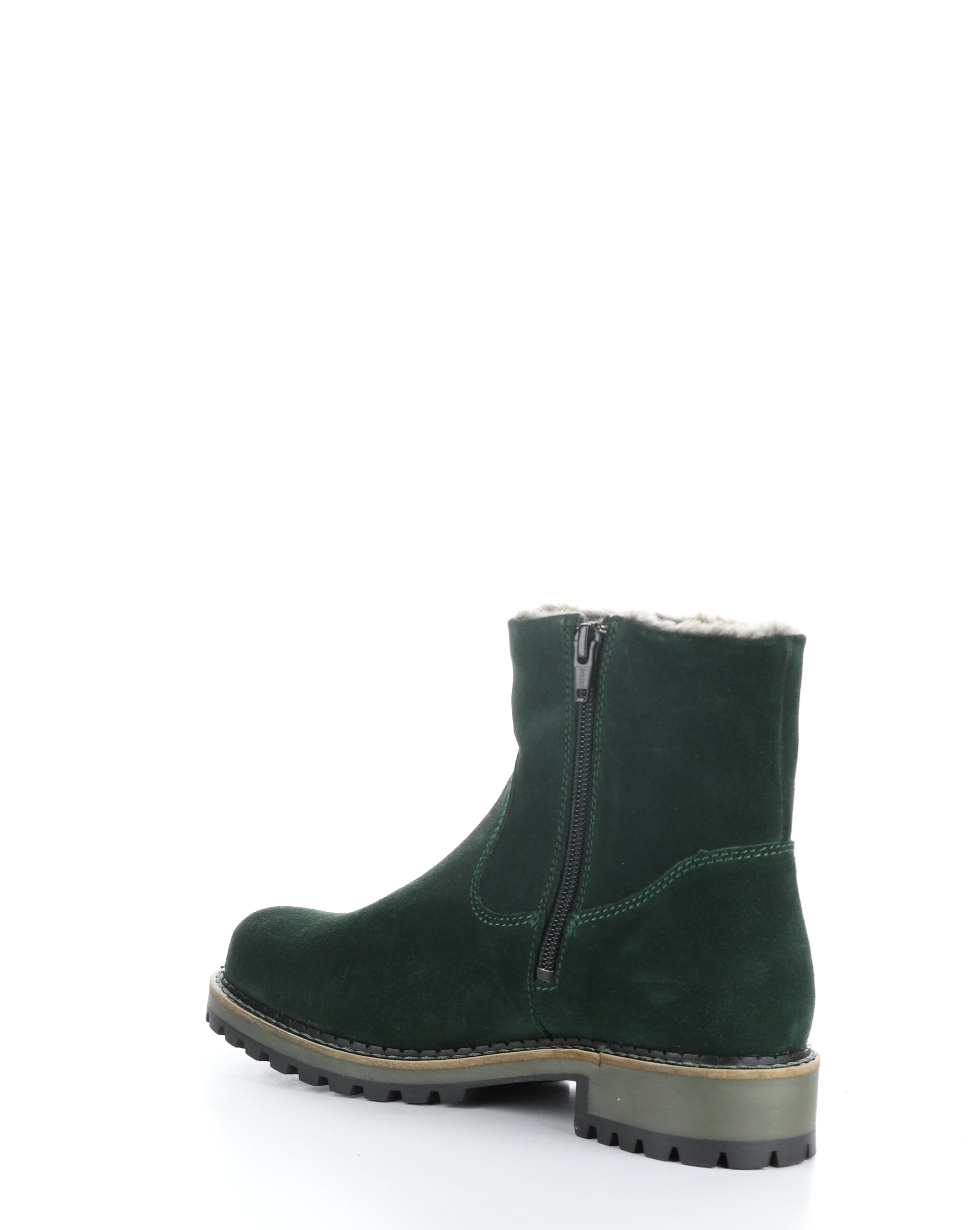 CALIB BOTTLE GREEN Round Toe Boots