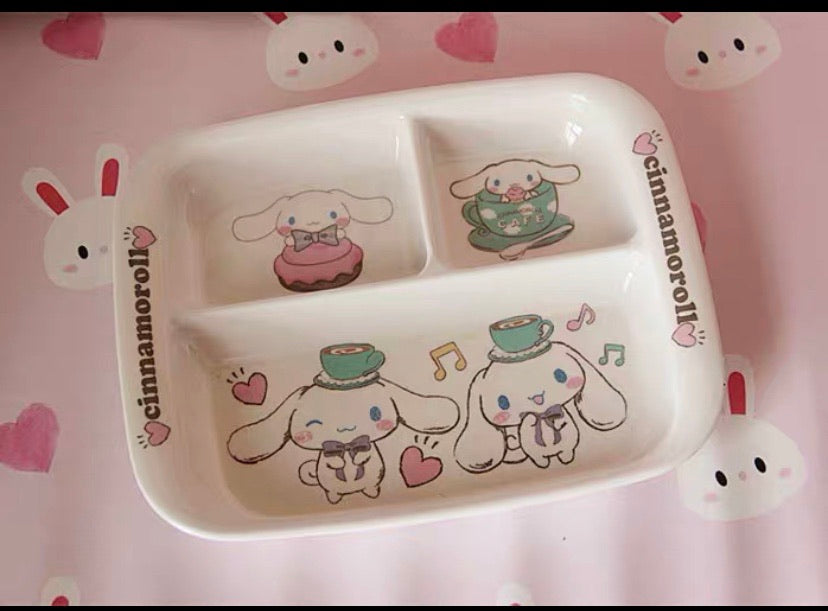 cinnamoroll 15th anniversary bowl /plate / divided plate