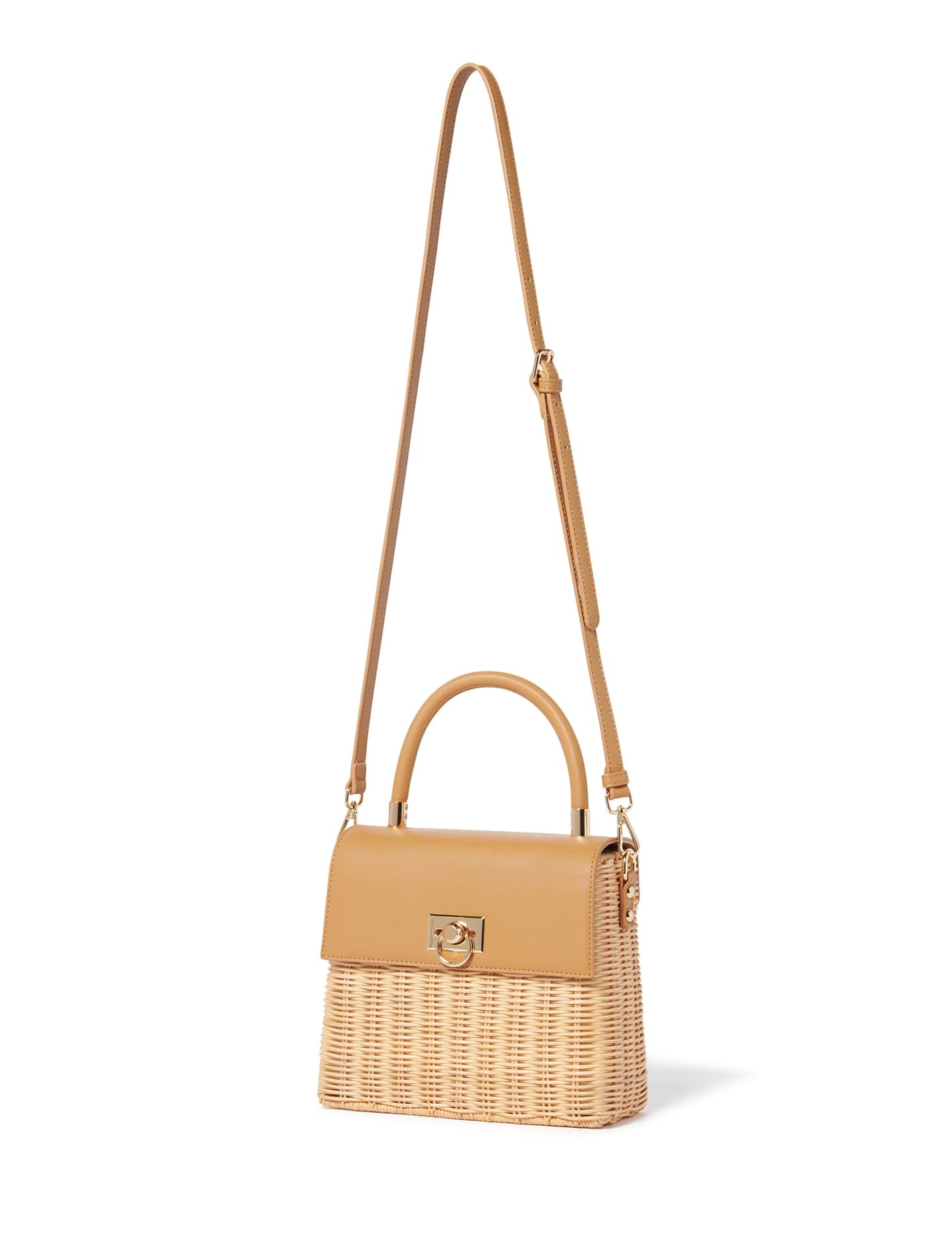 Claire Medium Lock Basket Bag