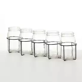 Conntected Mason Jar Vase Set