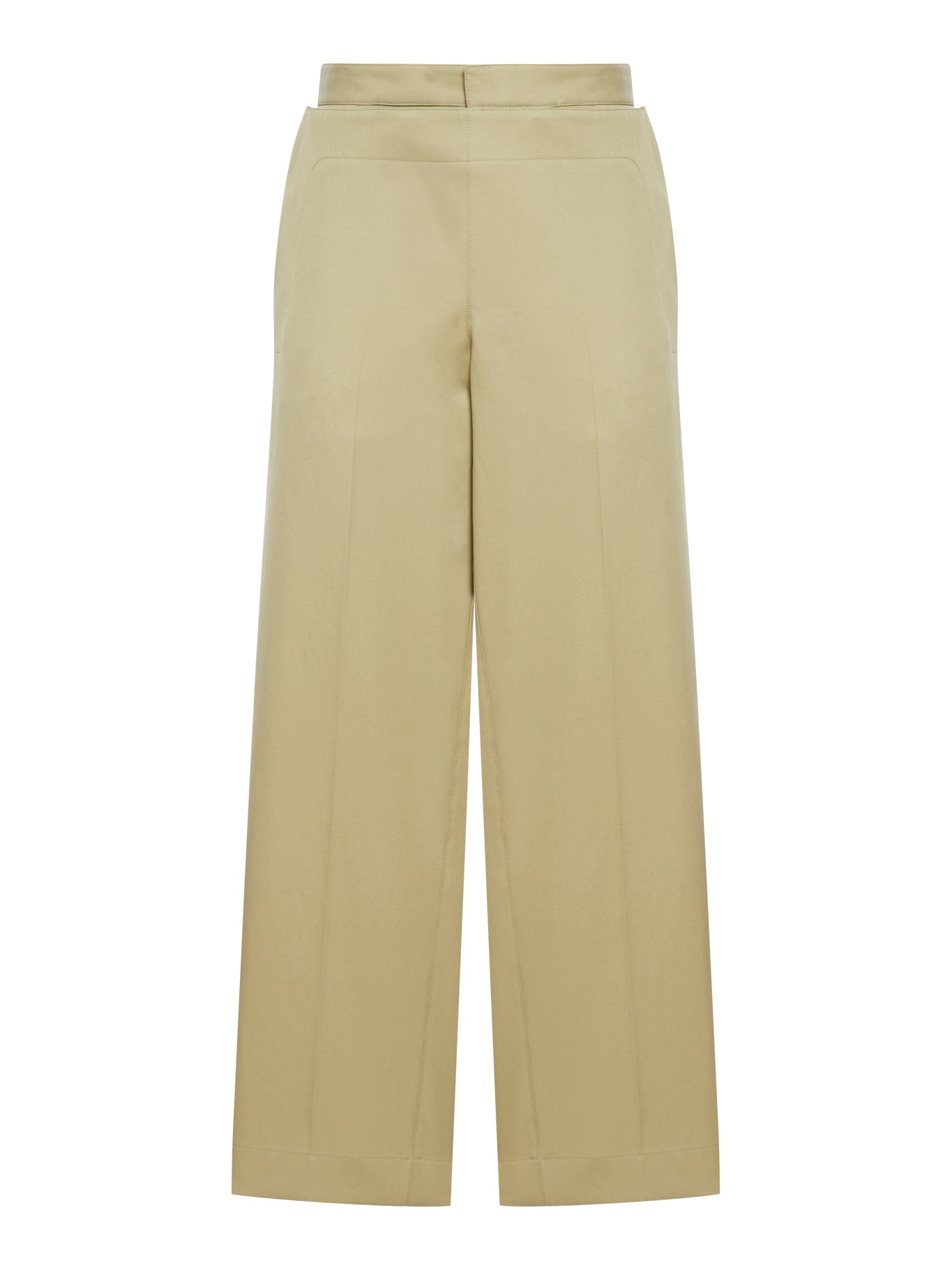 COTTON TWILL SAILOR TROUSERS