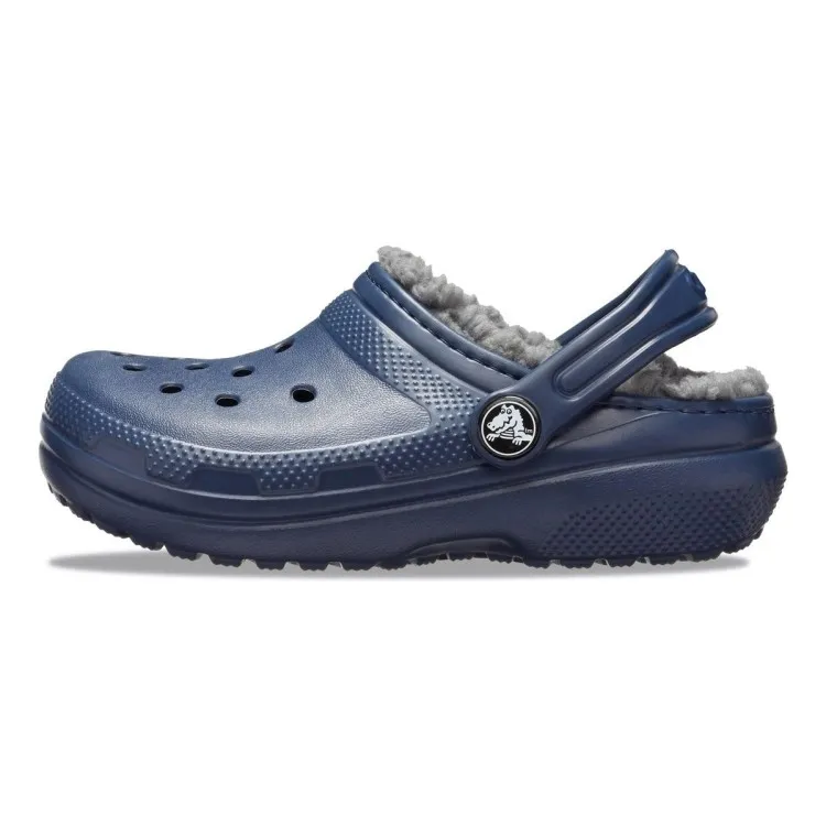 Crocs Classic Lined Clog Kid Navy Charcoal