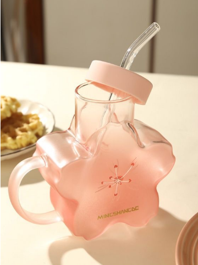 Cute Sakura Pink Cherry Blossom Water Bottle ON1092