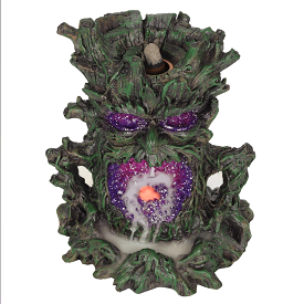 Dark Tree Man Backflow Incense Burner with Light