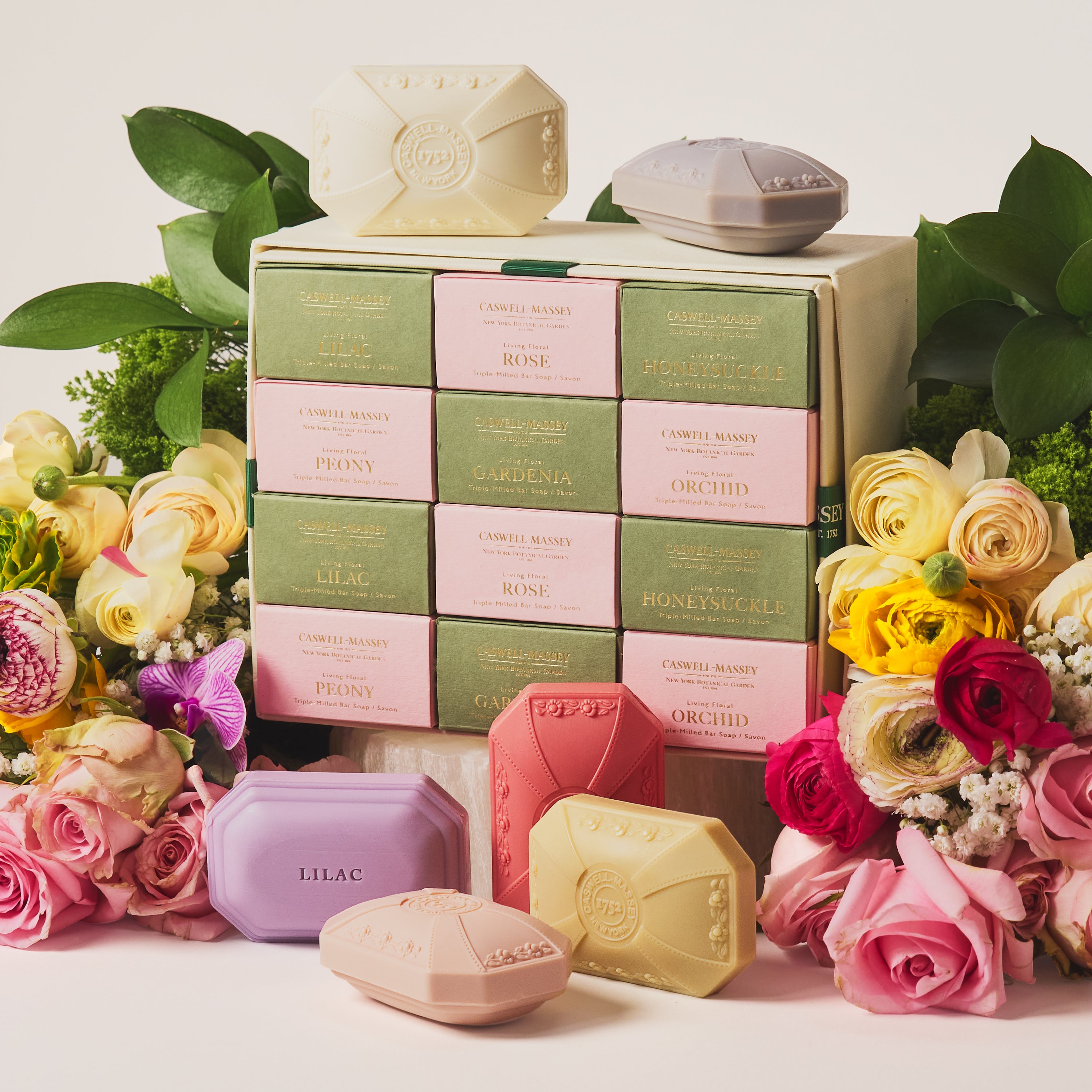 Designer Floral Twelve-Soap Collection