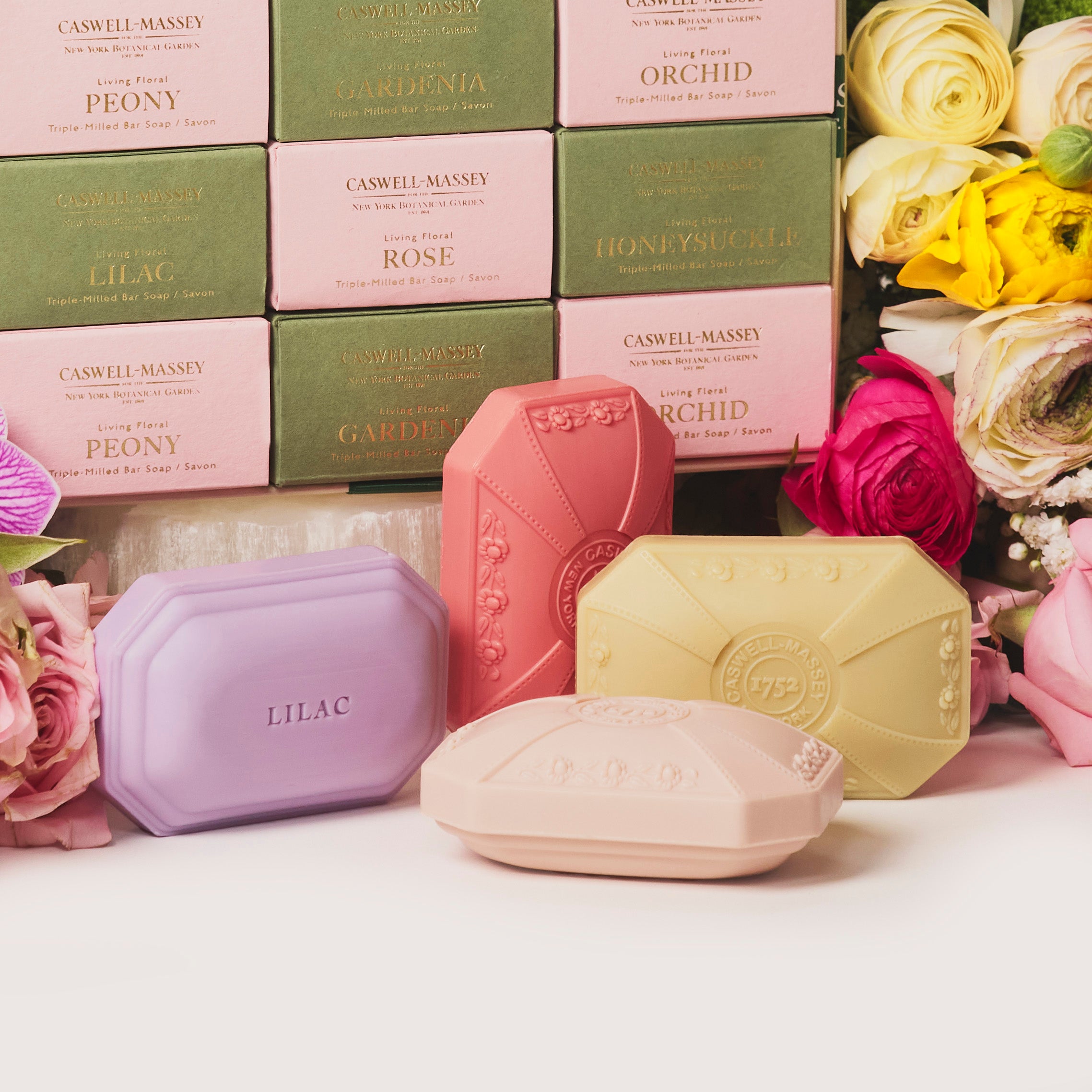 Designer Floral Twelve-Soap Collection