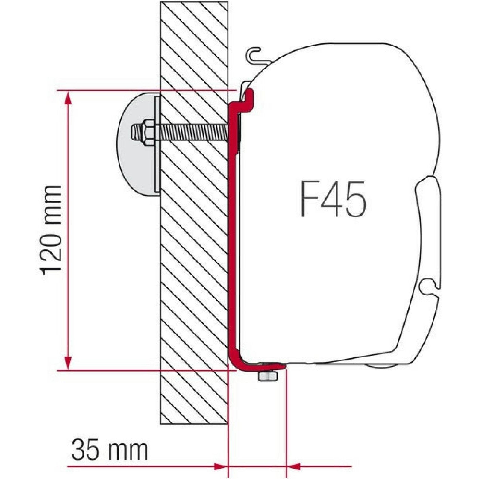 Fiamma AS 400 L Awning Adapter Kit