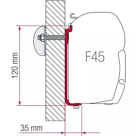 Fiamma AS Motorhome Awning Adapter