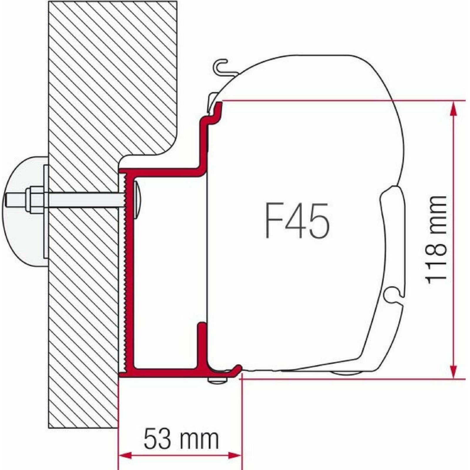 Fiamma Eura Mobil Karmann Motorhome Awning Adapter