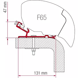 Fiamma Hymer Motorhome Awning Adapter