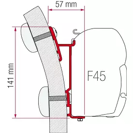 Fiamma Hymer S-E Klasse Motorhome Awning Adapter