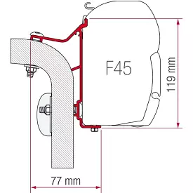 Fiamma Hymer Van B Klasse Motorhome Awning Adapter