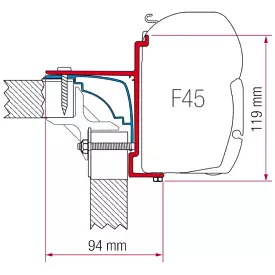 Fiamma Laika Ecovip Motorhome Awning Adapter