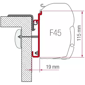 Fiamma Rapido Serie 7-8 Awning Adapter Kit