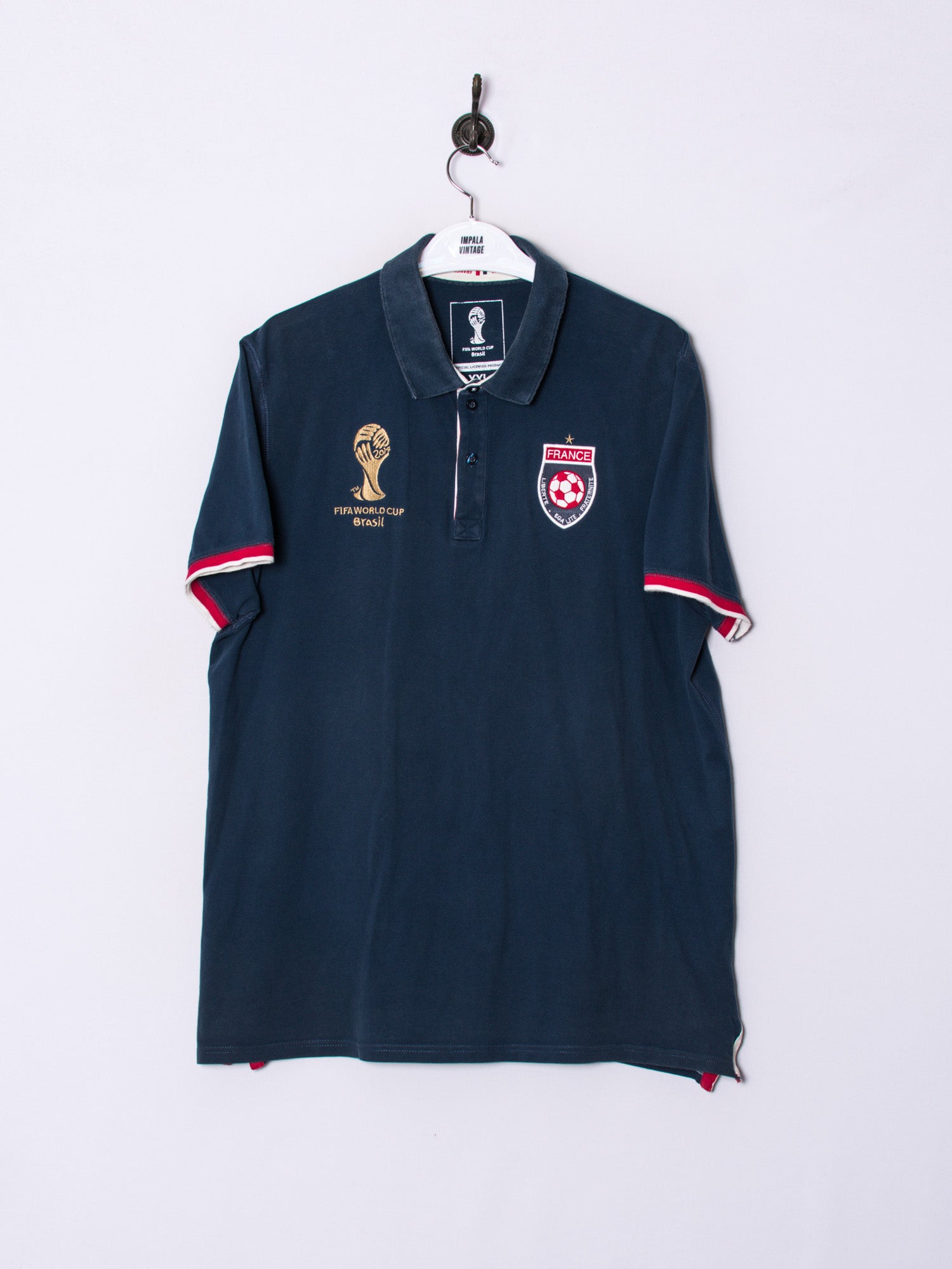 Fifa World Cup Brasil France Official Football Poloshirt