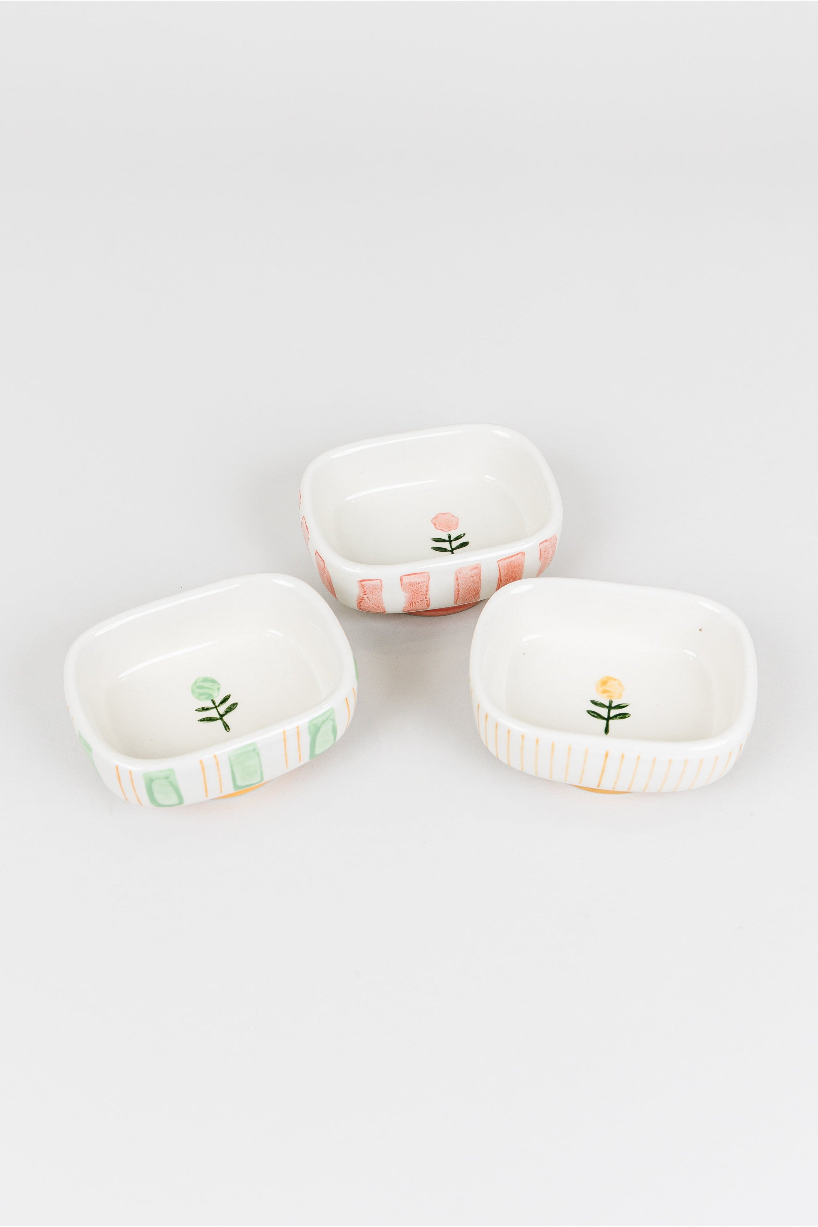 Flower & Stripe Small Dish