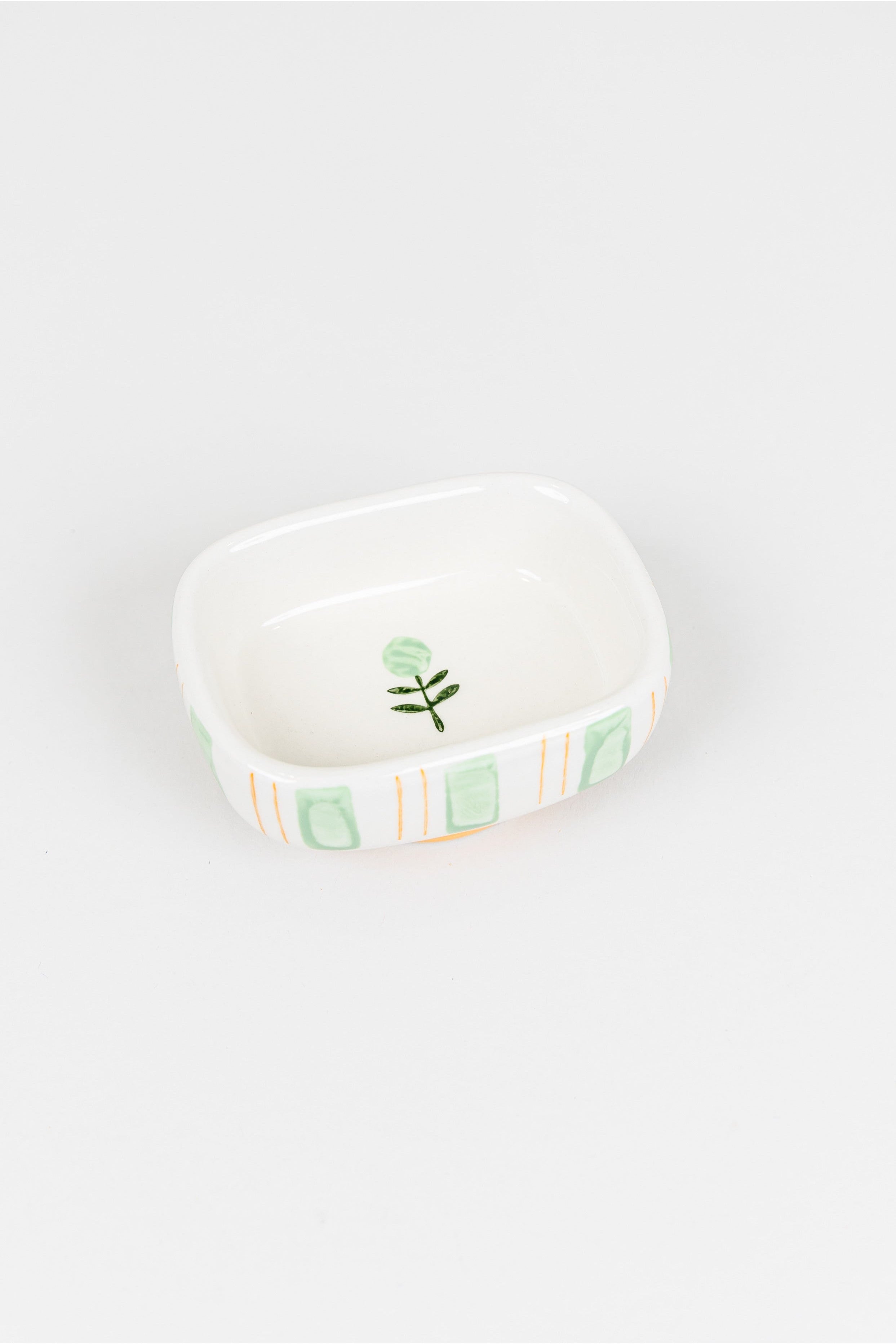 Flower & Stripe Small Dish