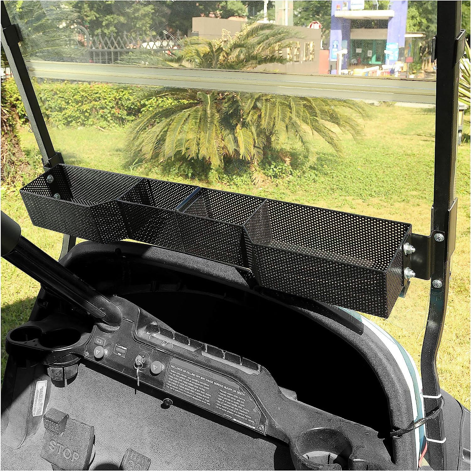 Golf cart front basket is foldable and suitable for EZGO/Club Car/Yamaha models - 10L0L