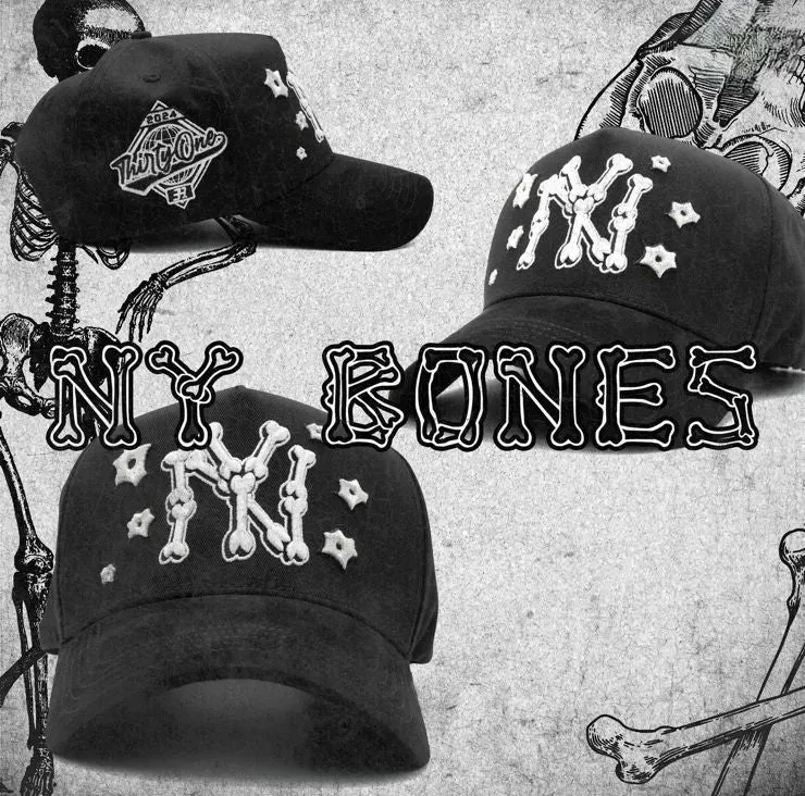 GORRA 31 HATS YANKEES BONES BLACK