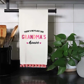 Grandma's House Fringe Dish Towel