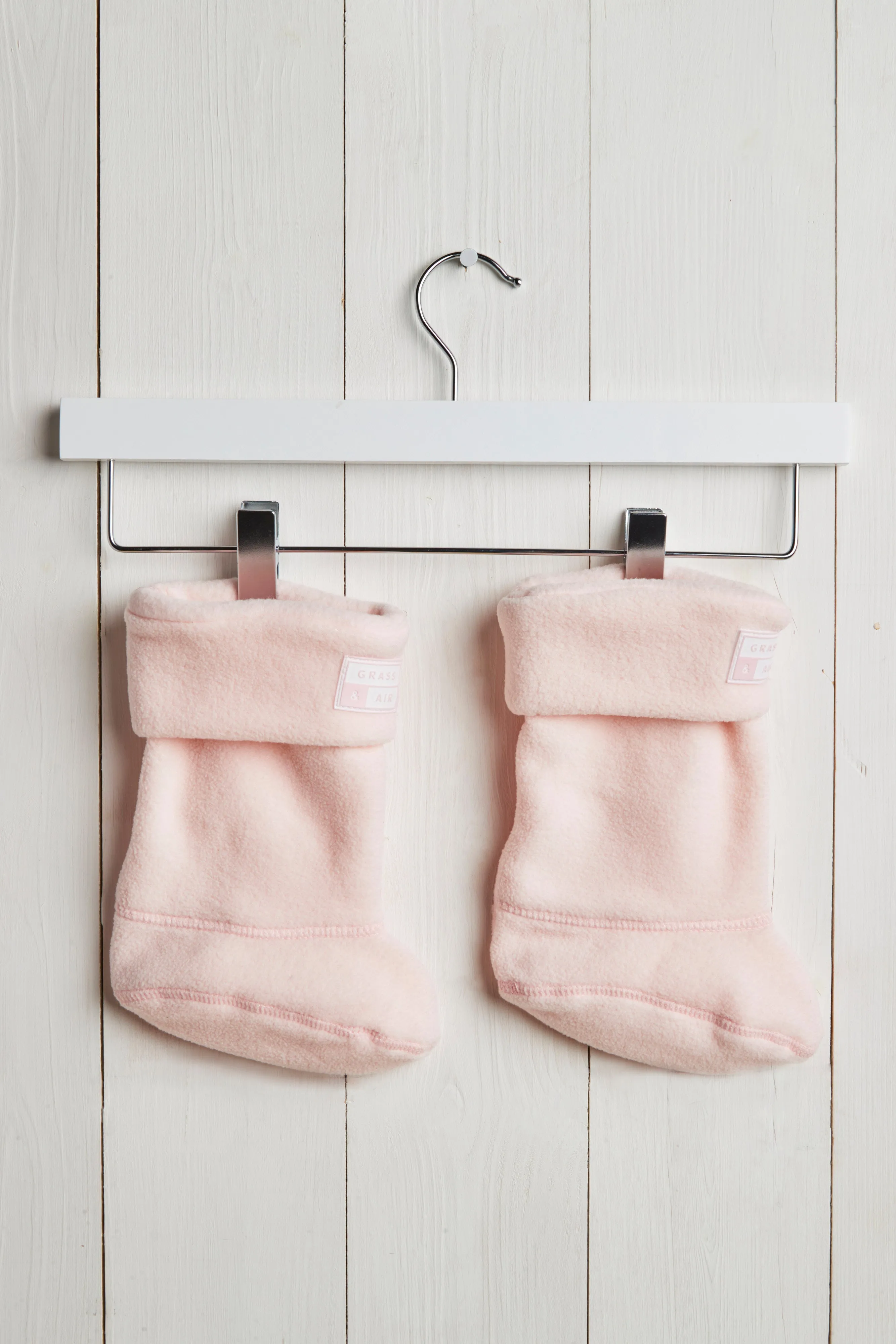 GRASS & AIR - Infant Welly Socks in Baby Pink