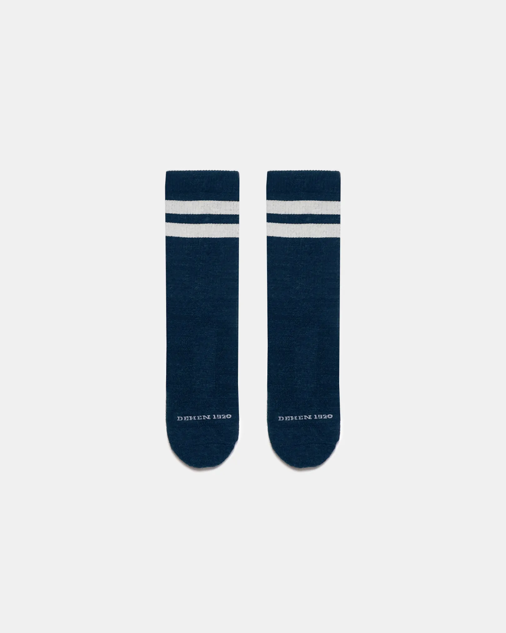 Heavy Duty Wool Socks Navy Off White