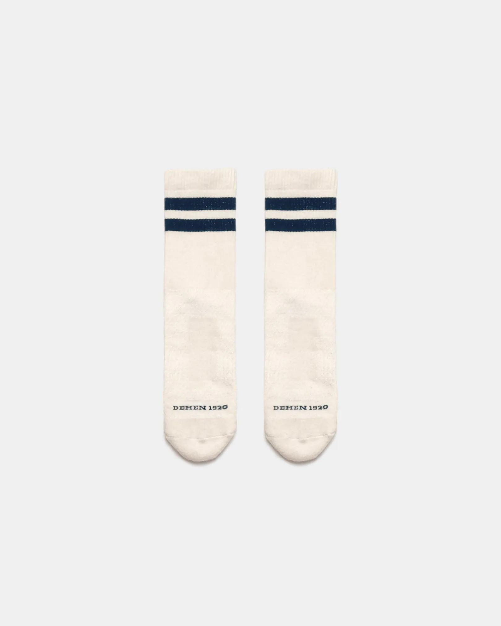 Heavy Duty Wool Socks -  Off White Navy