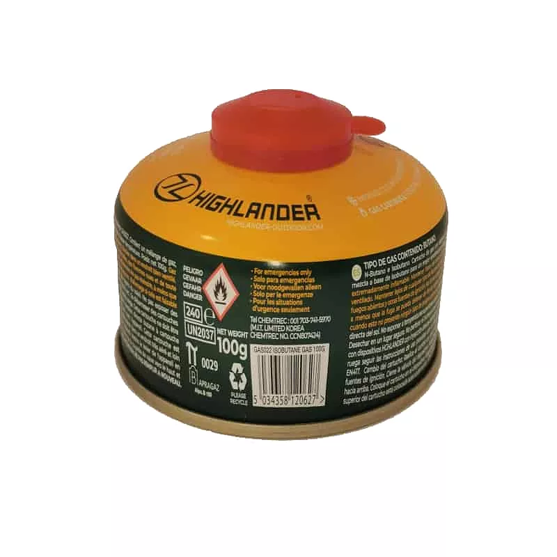 Highlander Self Sealing Gas Cartridge - 100g